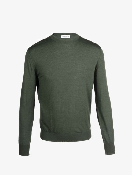 Castello d'OroGreen Round Neck Jumper image600